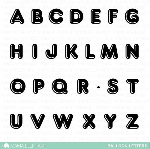 SET DEAL: Mama Elephant - Balloon Letters