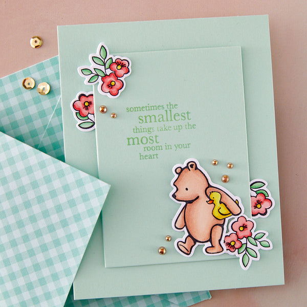 Spellbinders - Classic Pooh Baby Stamp & Die Bundle Bundle of Joy