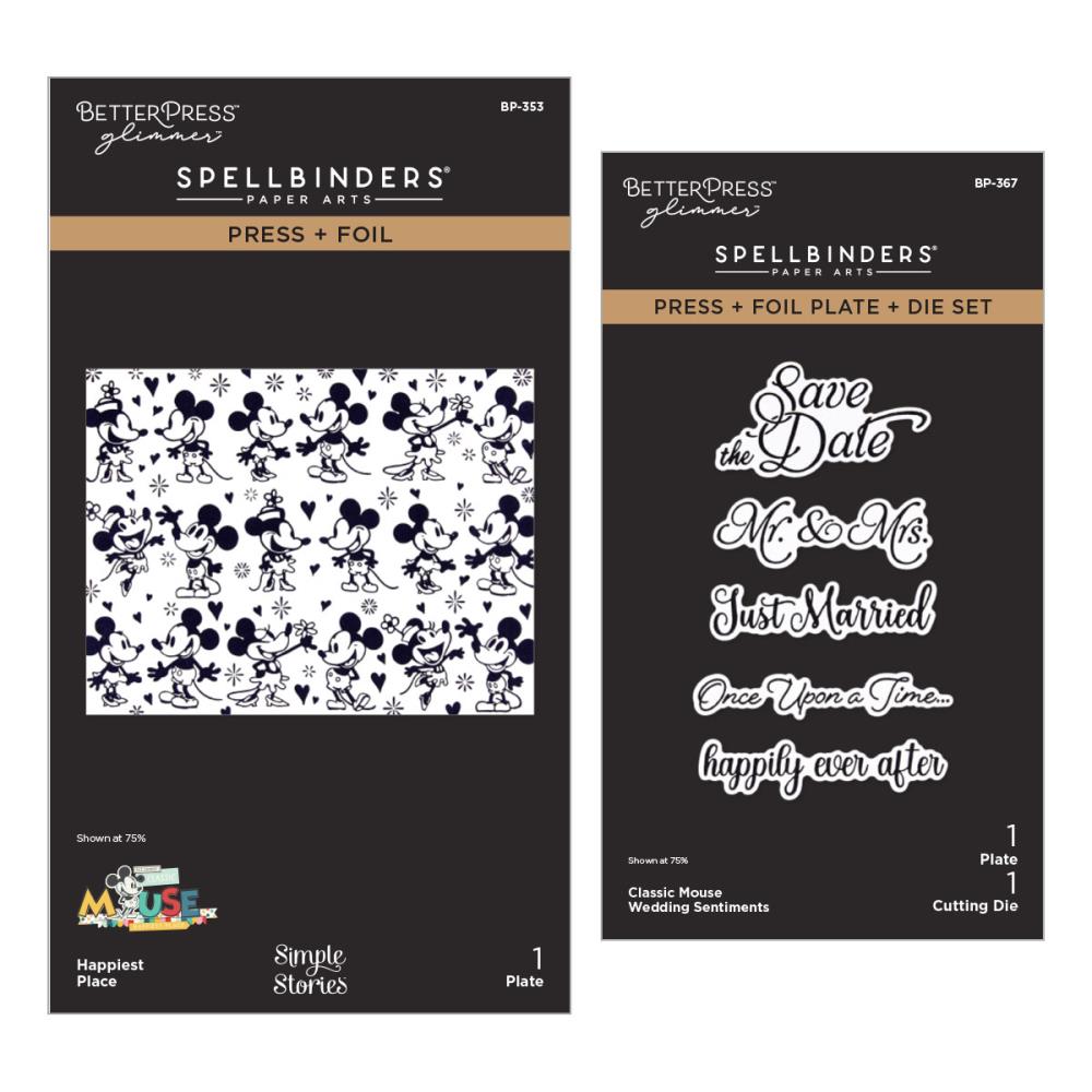 Spellbinders - Classic Mouse Wedding BetterPress Bundle