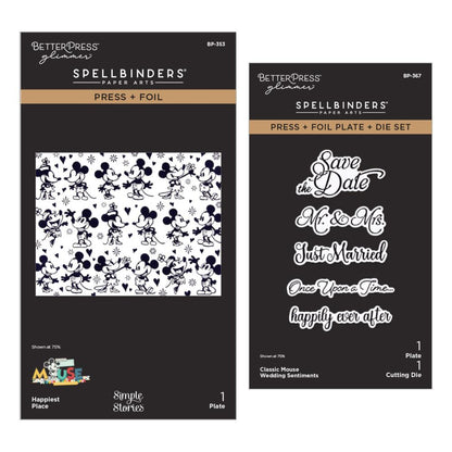 Spellbinders - Classic Mouse Wedding BetterPress Bundle