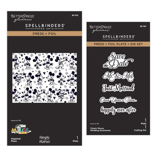 Spellbinders - Classic Mouse Wedding BetterPress Bundle