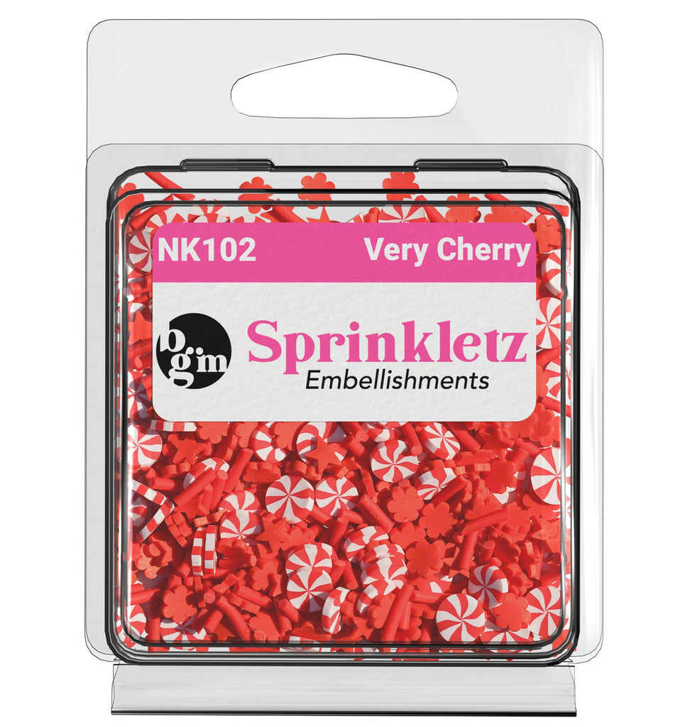 Buttons Galore Sprinkletz Craft Embellishments - 3 Pack Tiny Polymer Clay Shapes In Sugar & Spice