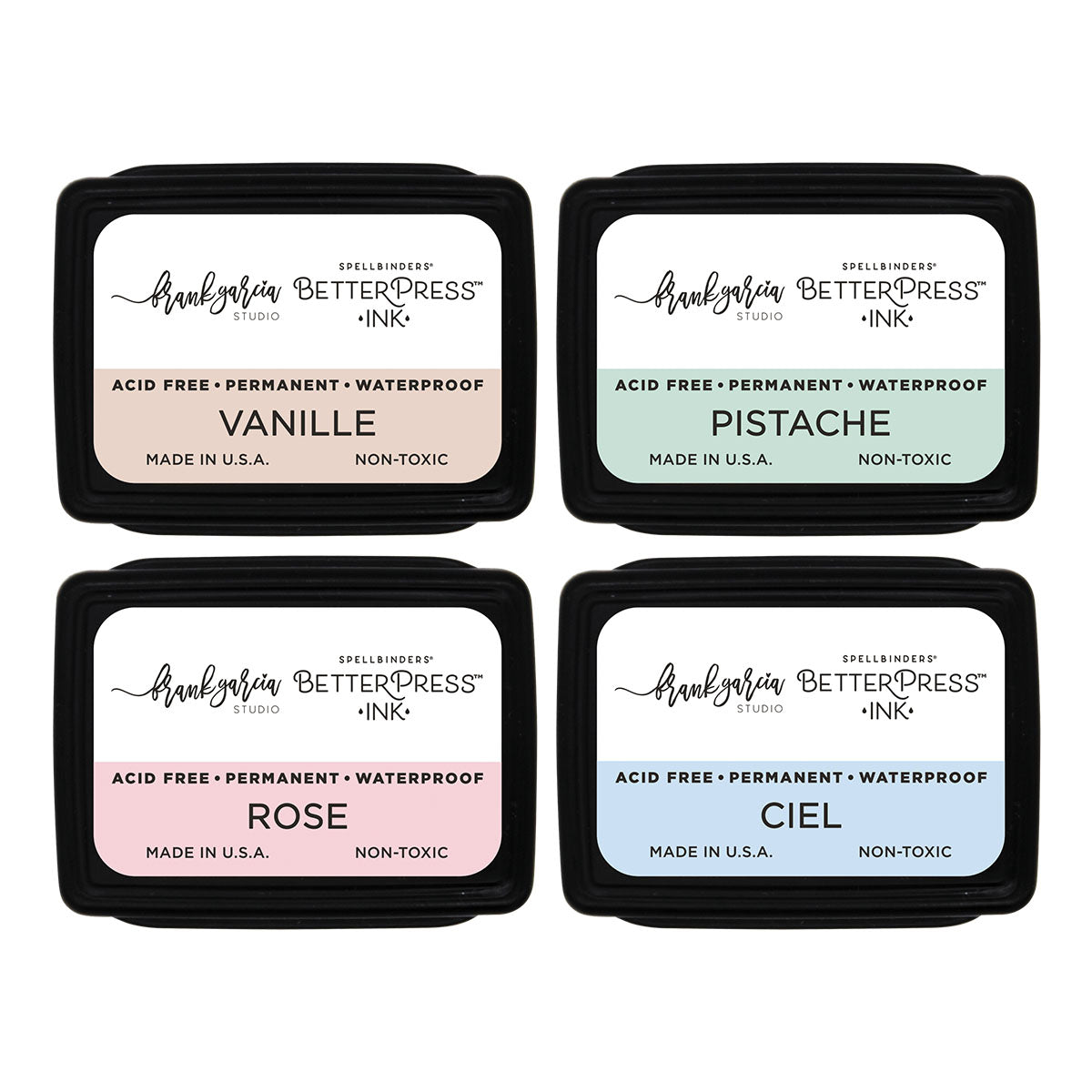 Spellbinders - BetterPress Ink Mini Set Blushing Macarons (4pcs)