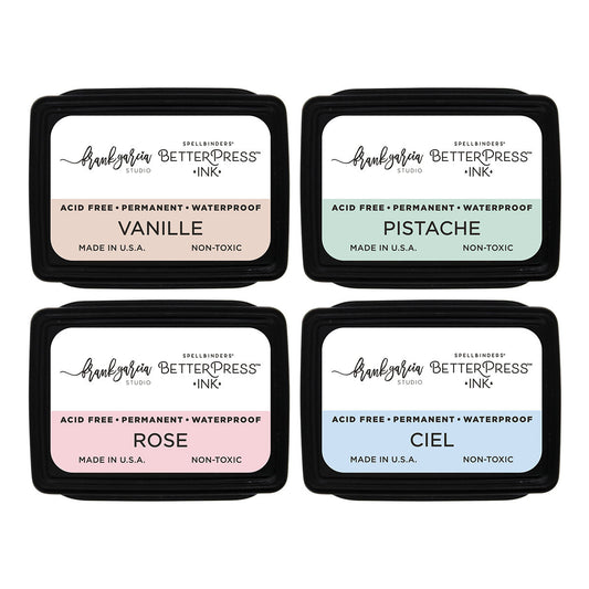 Spellbinders - BetterPress Ink Mini Set Blushing Macarons (4pcs)