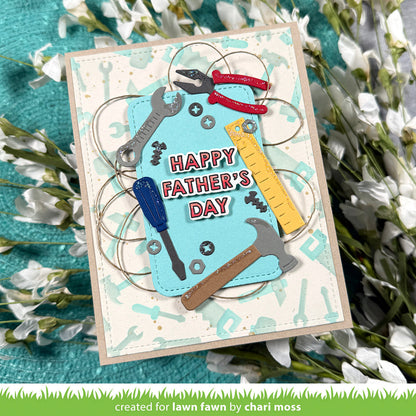 Lawn Fawn - Tool Time Background Stencils (2pcs)