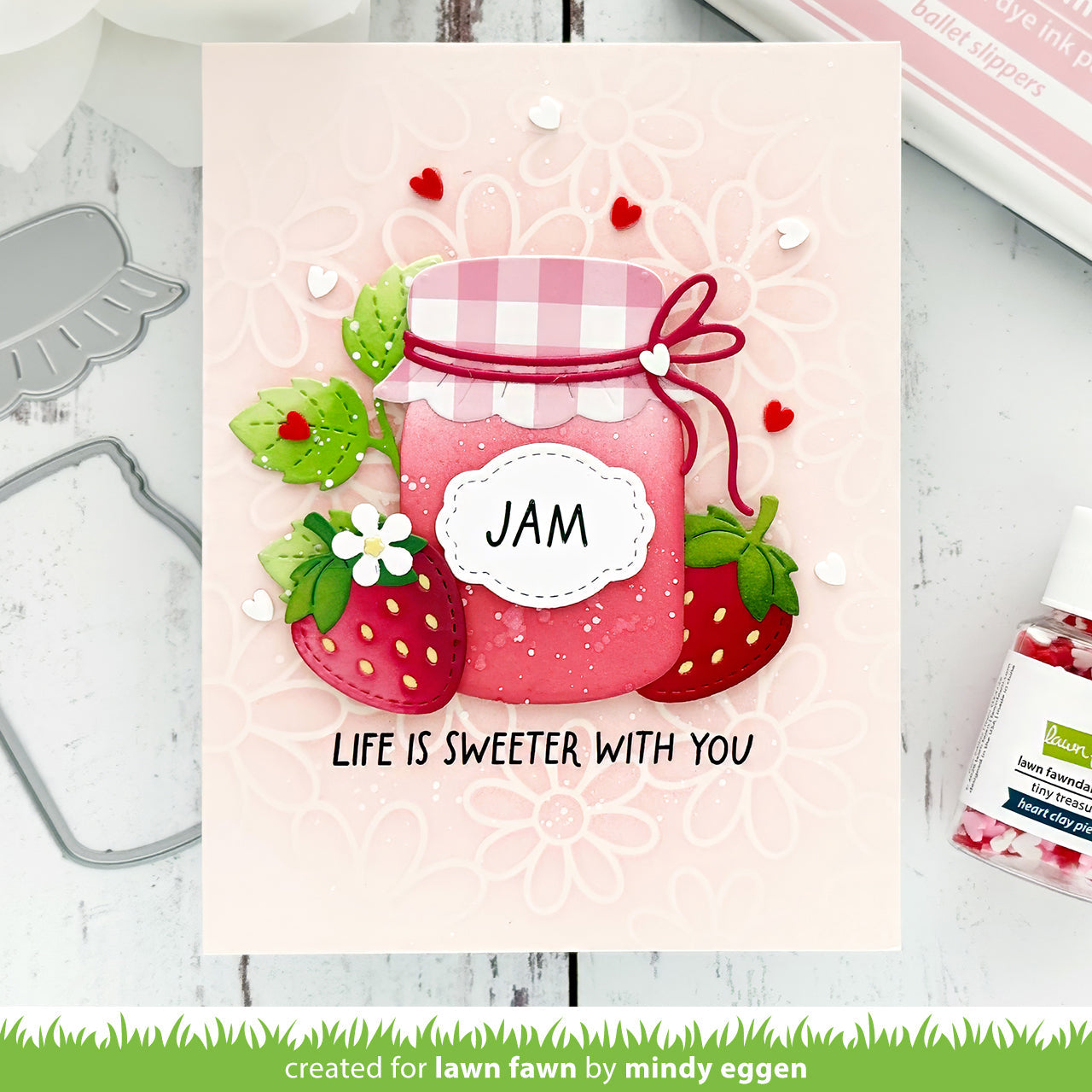 Lawn Fawn - Build-A-Drink Mason Jar Jam And Honey Add-On