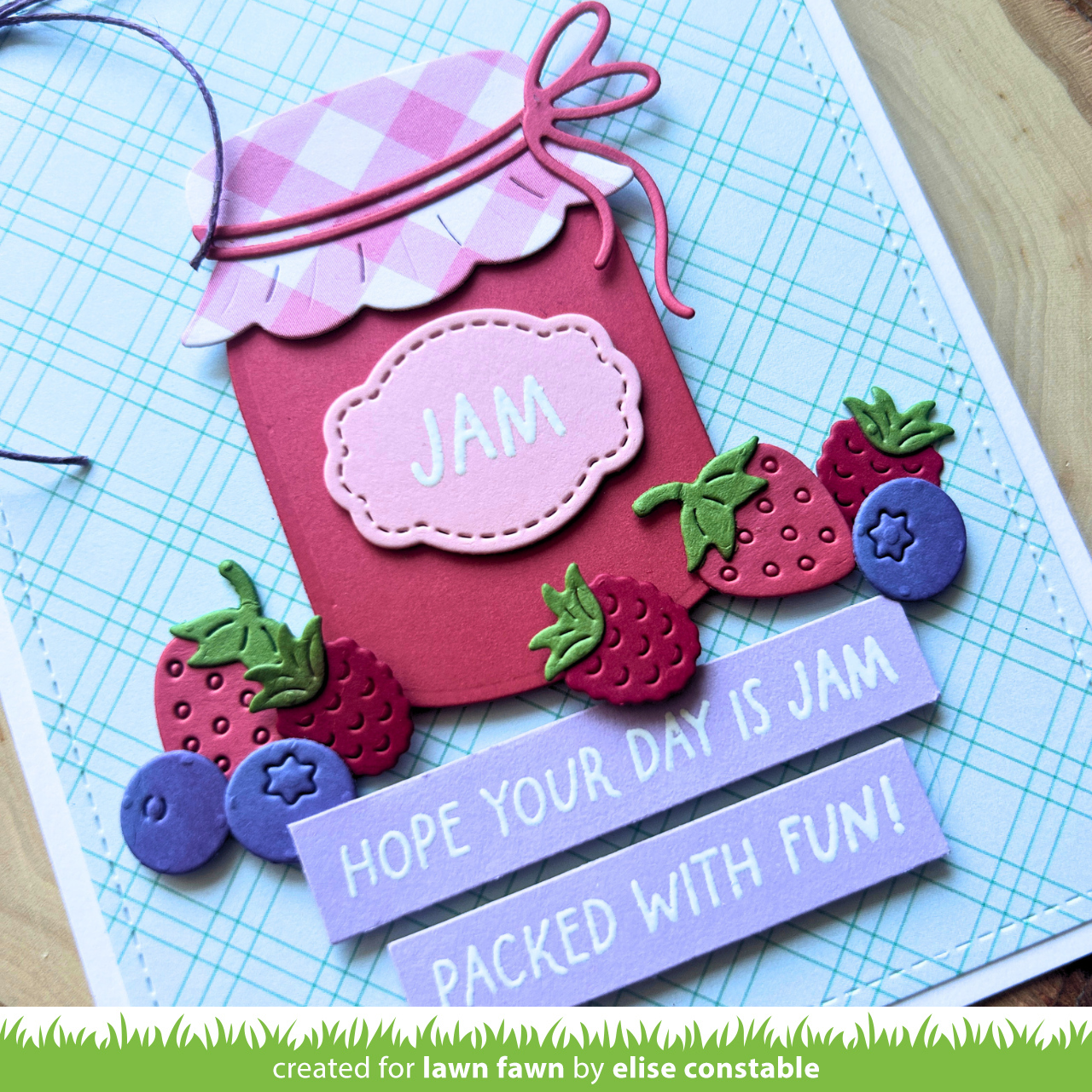 Lawn Fawn - Build-A-Drink Mason Jar Jam And Honey Add-On
