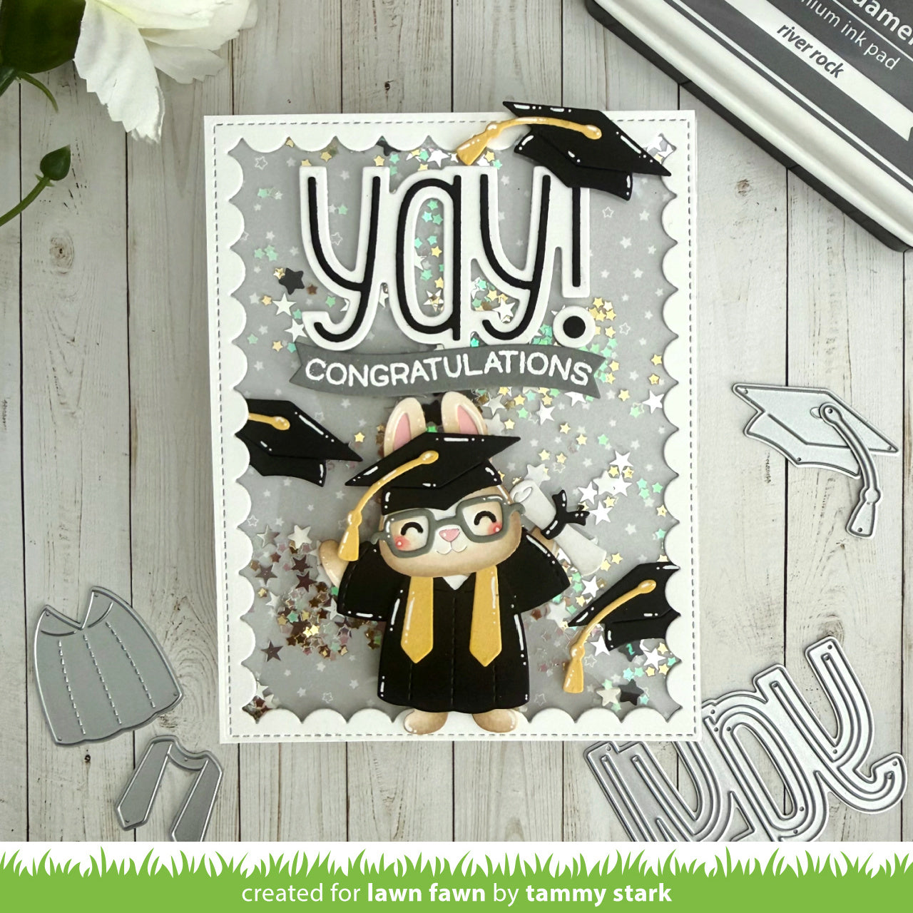 Lawn Fawn - Build-A-Critter Graduation Accessories