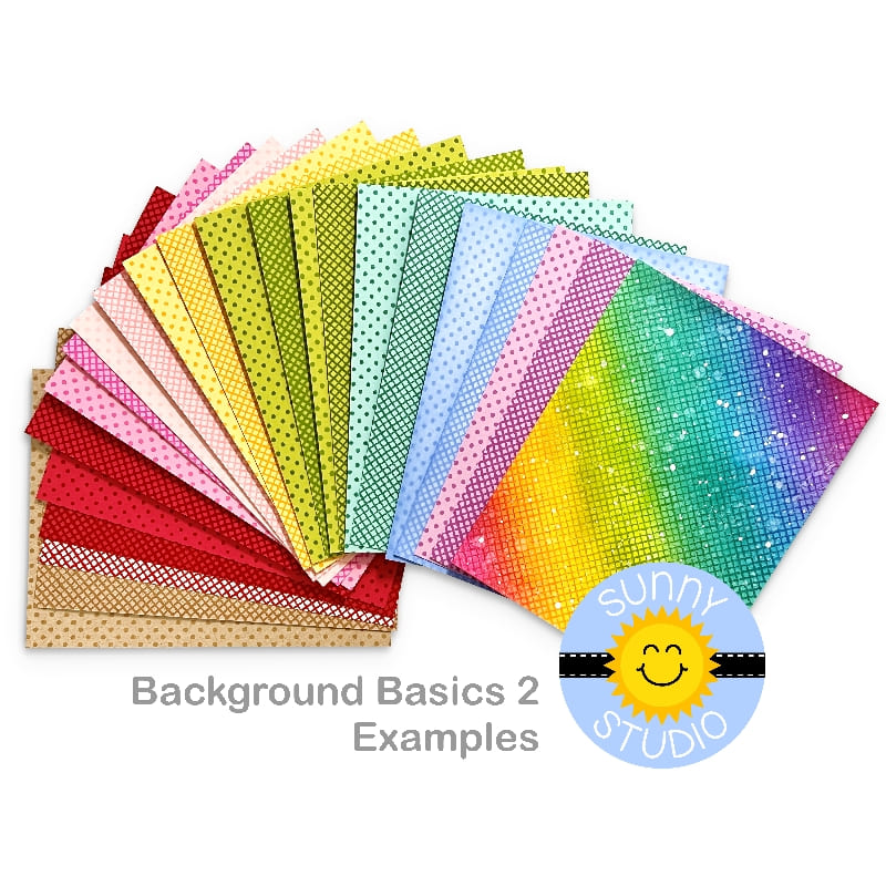 Sunny Studio - Background Basics 2 Stamps