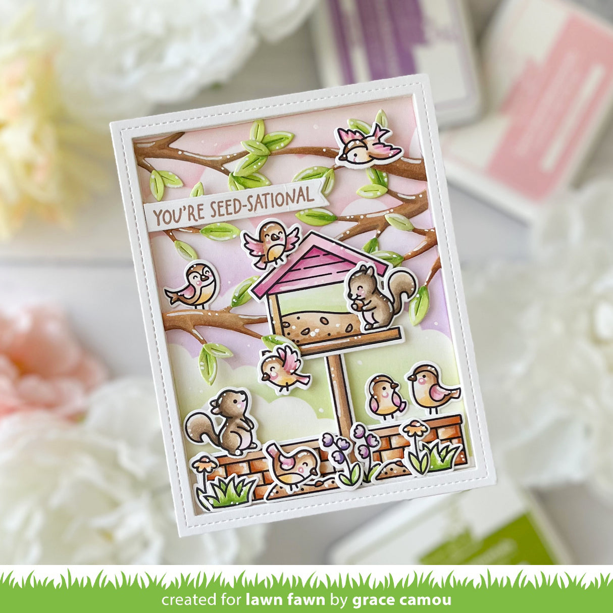 Lawn Fawn - Backyard Bird Feeder Add-On