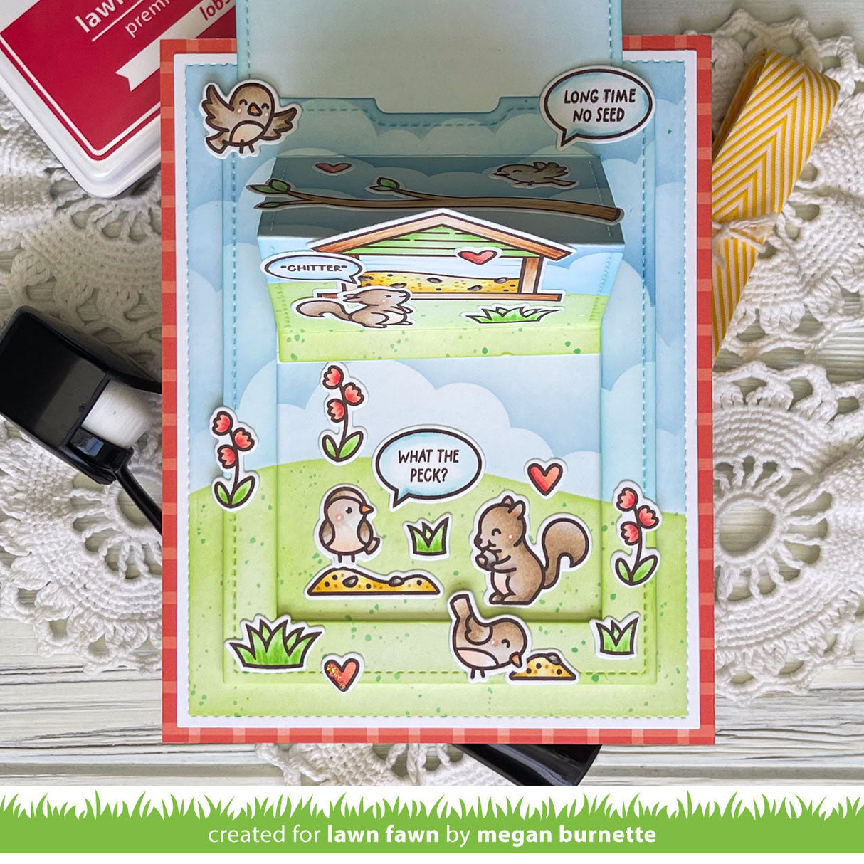 Lawn Fawn - Backyard Bird Feeder