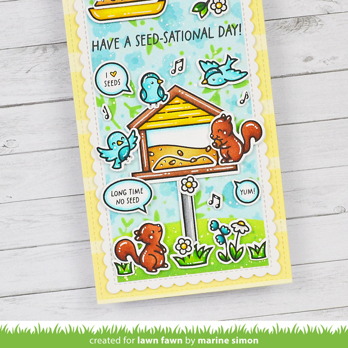 Lawn Fawn - Backyard Bird Feeder Add-On