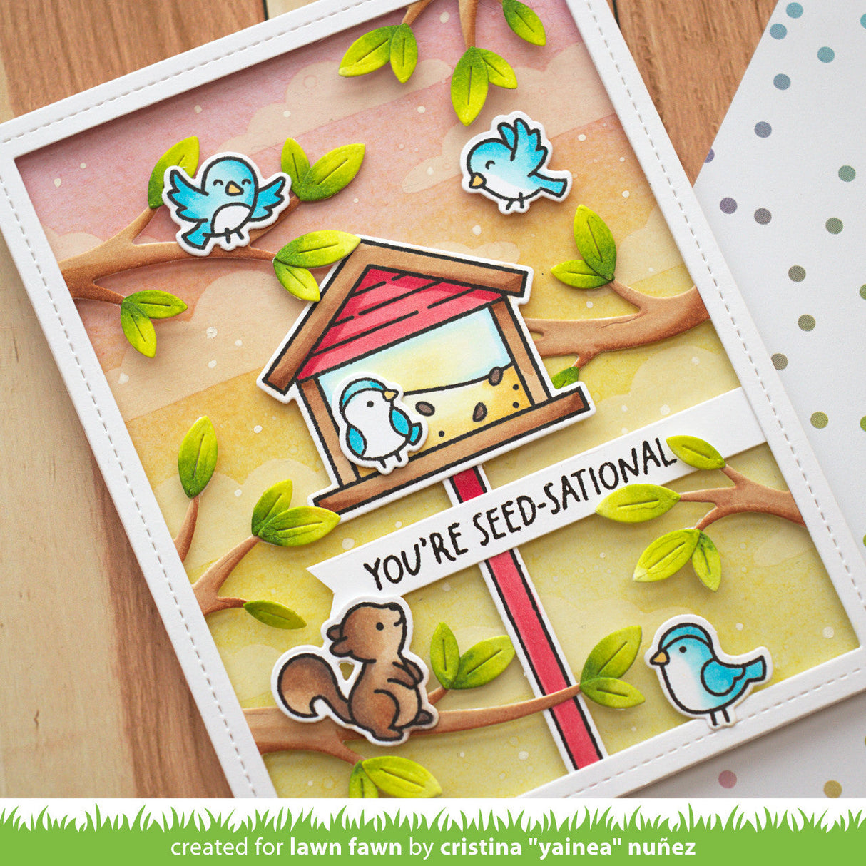 Lawn Fawn - Backyard Bird Feeder Add-On