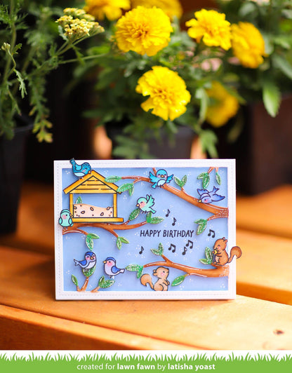 Lawn Fawn - Backyard Bird Feeder Add-On