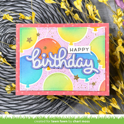 Lawn Fawn - Scripty Birthday Outline Add-On
