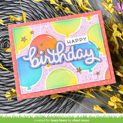 Lawn Fawn - Balloon Background Stencils (4pcs)