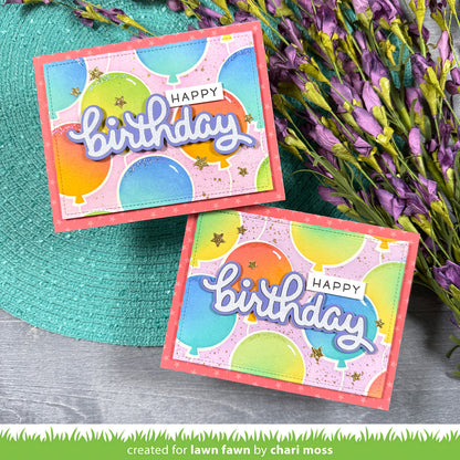 Lawn Fawn - Balloon Background Stencils (4pcs)