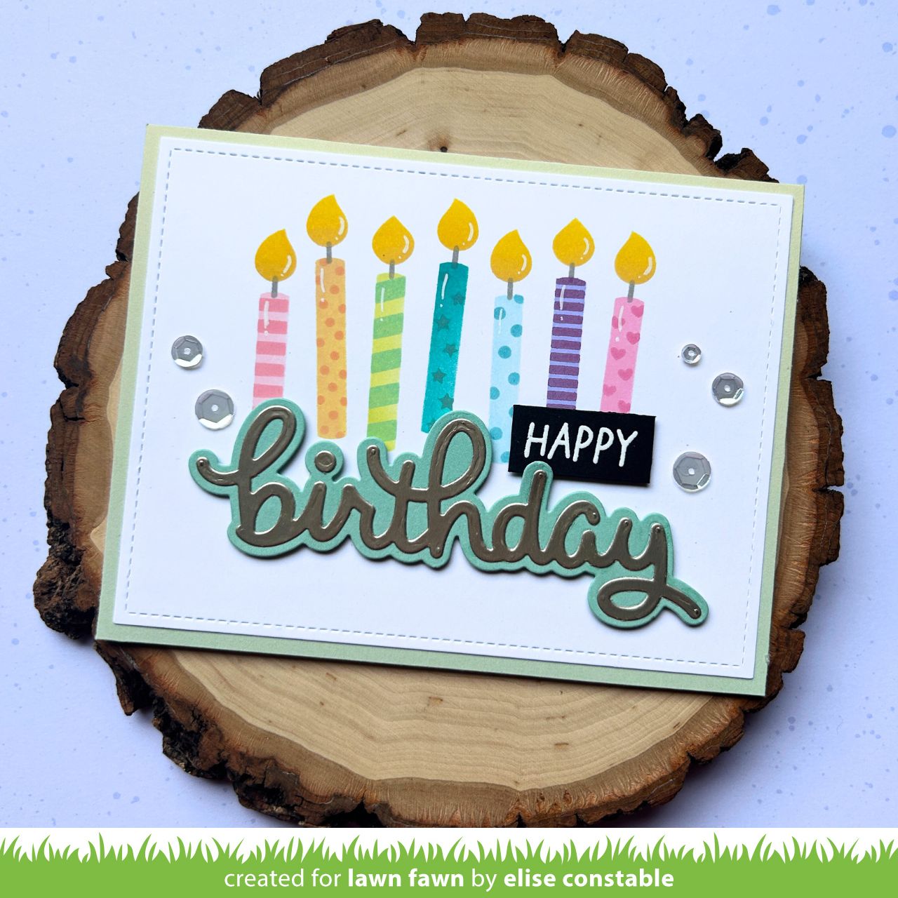 Lawn Fawn - Birthday Candles Stencils (3pcs)