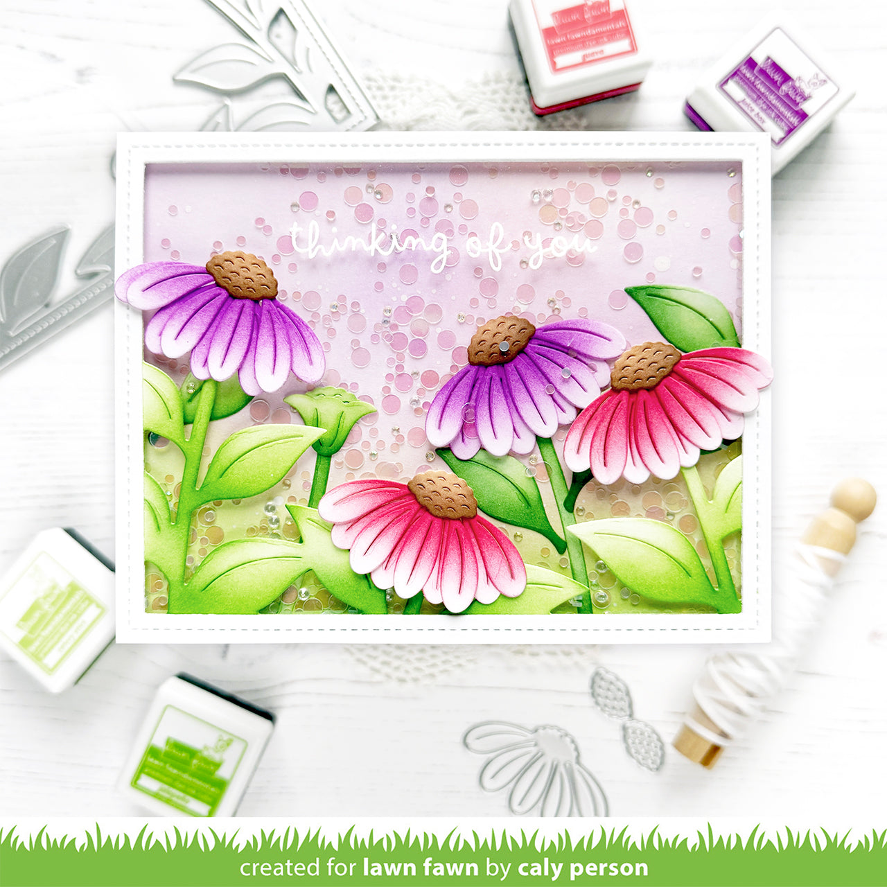 Lawn Fawn - Big Blossom Backdrop: Landscape