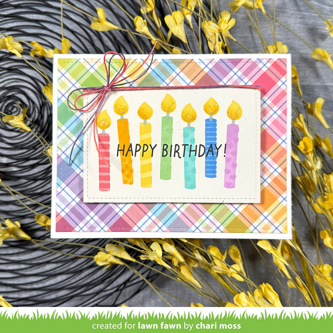 Lawn Fawn - Birthday Candles Stencils (3pcs)