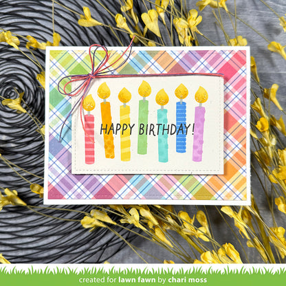 Lawn Fawn - Birthday Candles Stencils (3pcs)