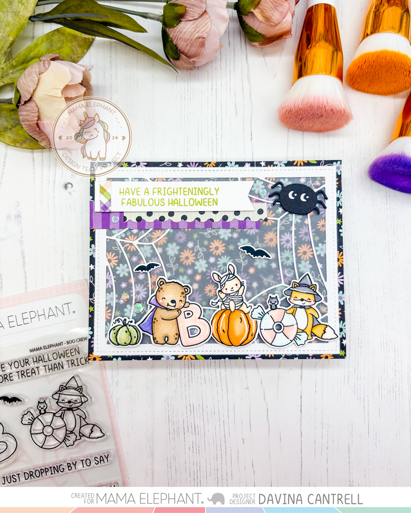 Mama Elephant - Spider Web Frame - Creative Cuts