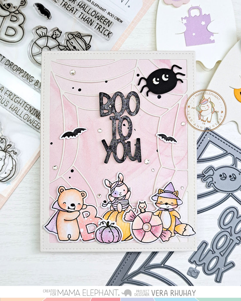 Mama Elephant - Spider Web Frame - Creative Cuts