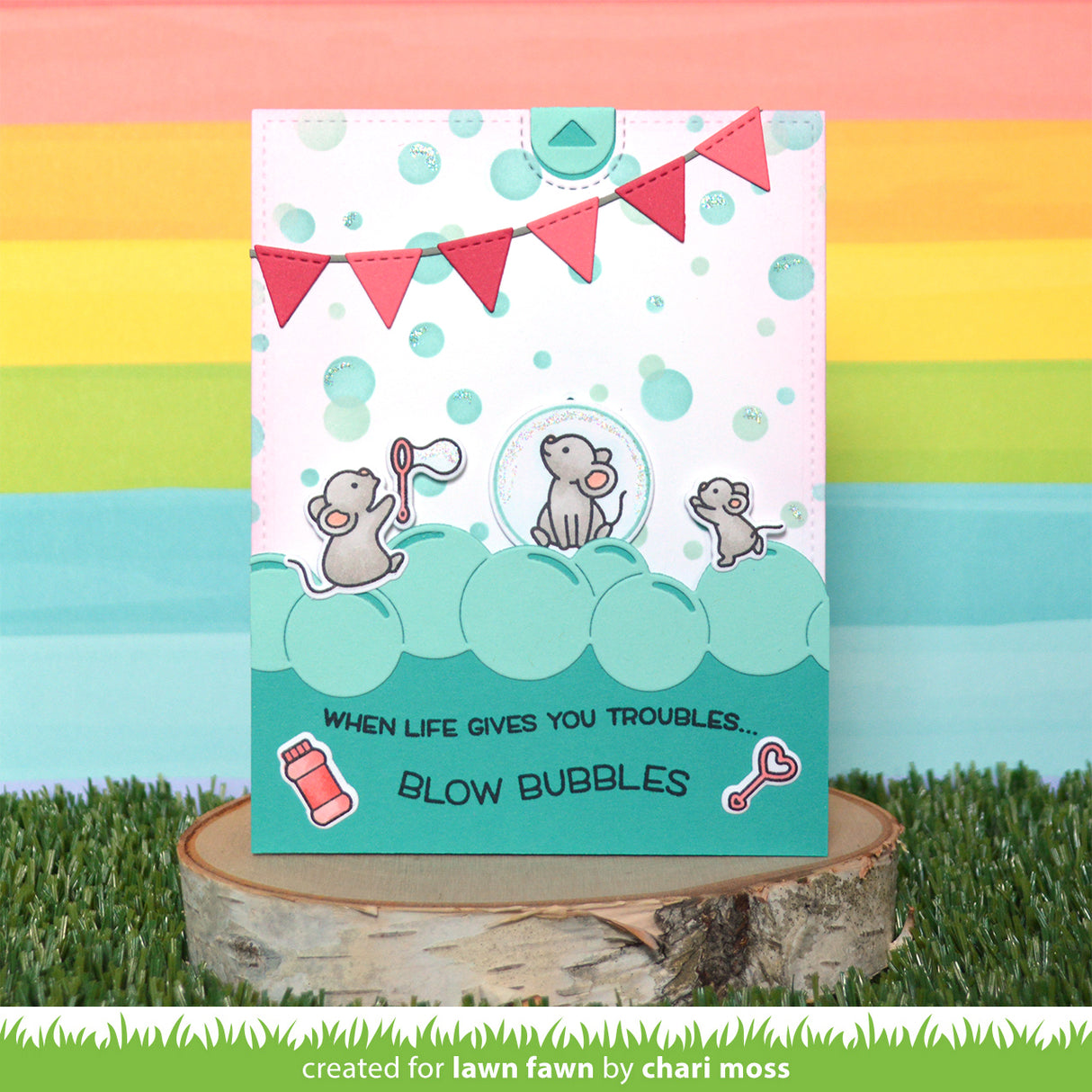 Lawn Fawn - Bubble Background Stencils (2pcs)