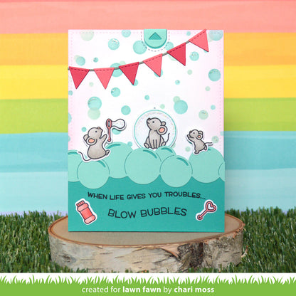 Lawn Fawn - Bubble Background Stencils (2pcs)