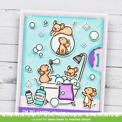 Lawn Fawn - Bubble Background Stencils (2pcs)