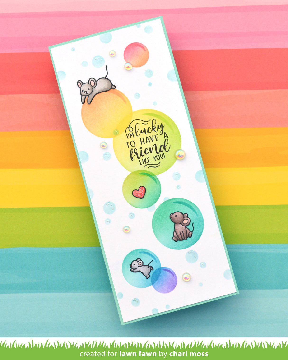 Lawn Fawn - Bubble Background Stencils (2pcs)