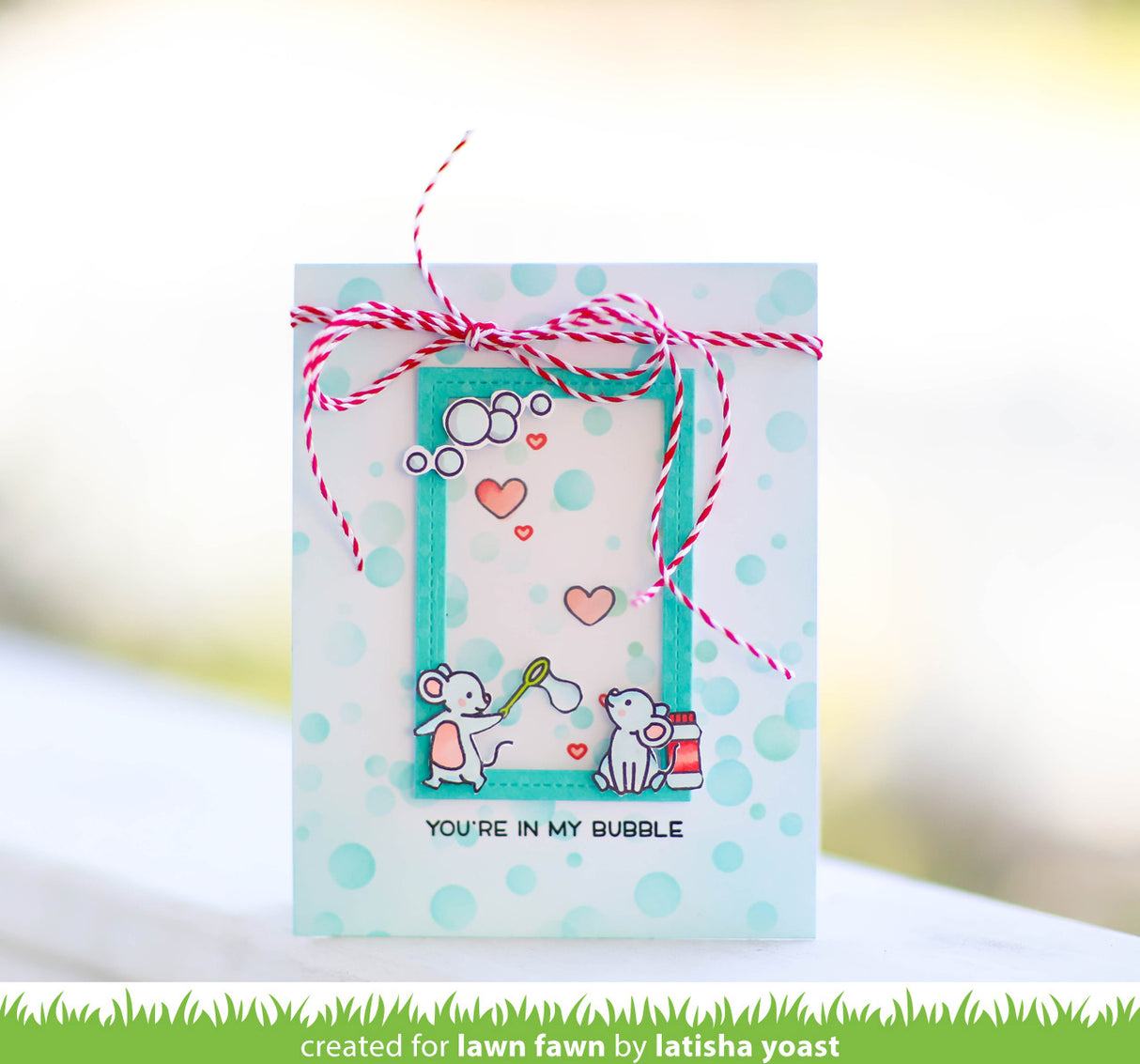Lawn Fawn - Bubble Background Stencils (2pcs)