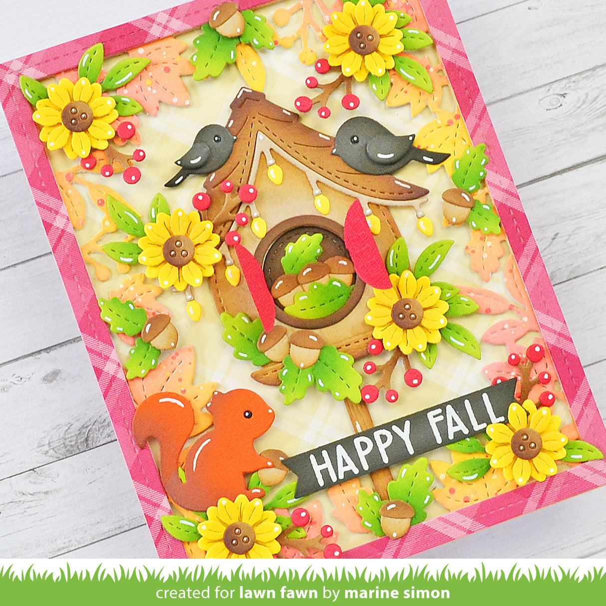 Lawn Fawn - Build-A-Birdhouse Christmas Add-On