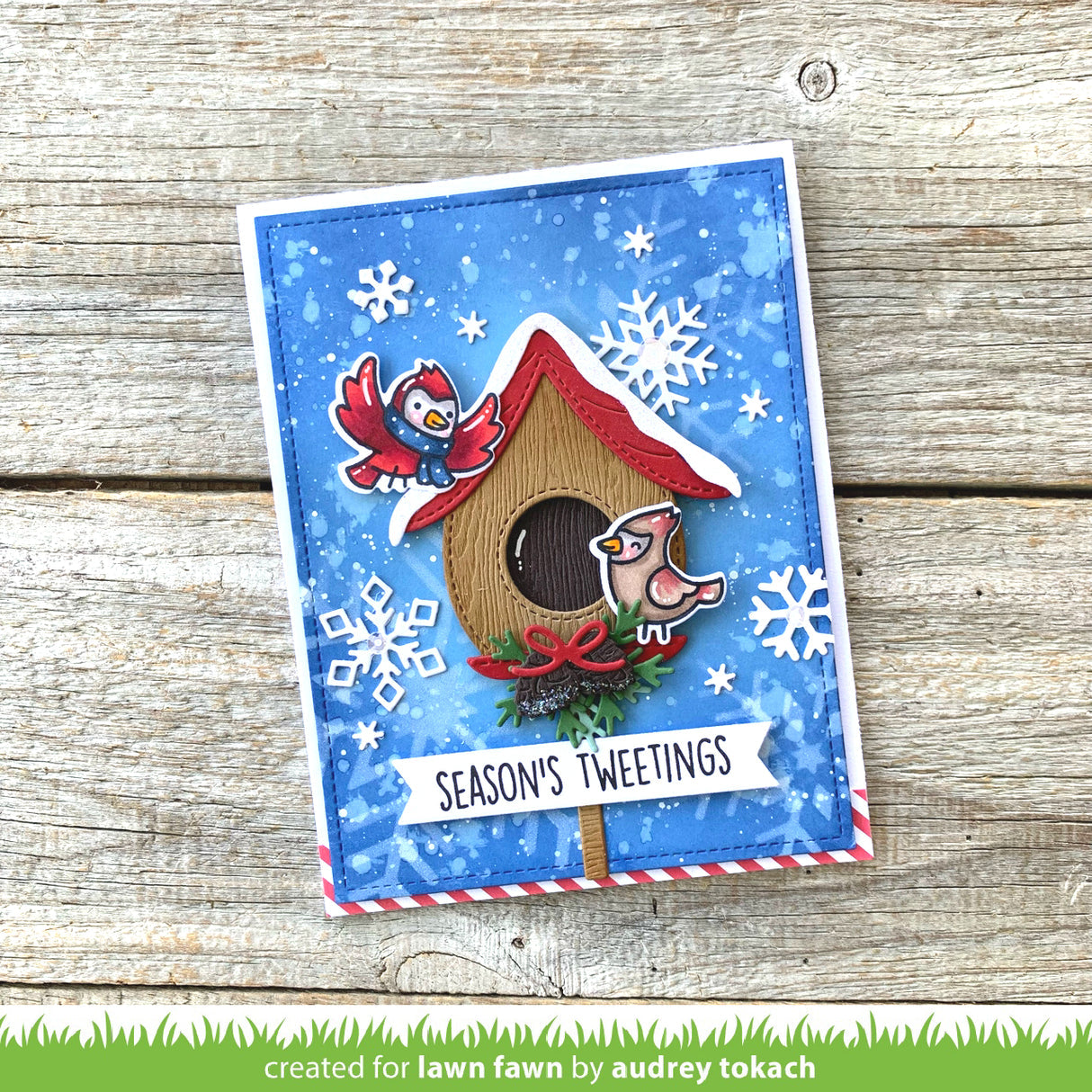 Lawn Fawn - Build-A-Birdhouse Christmas Add-On