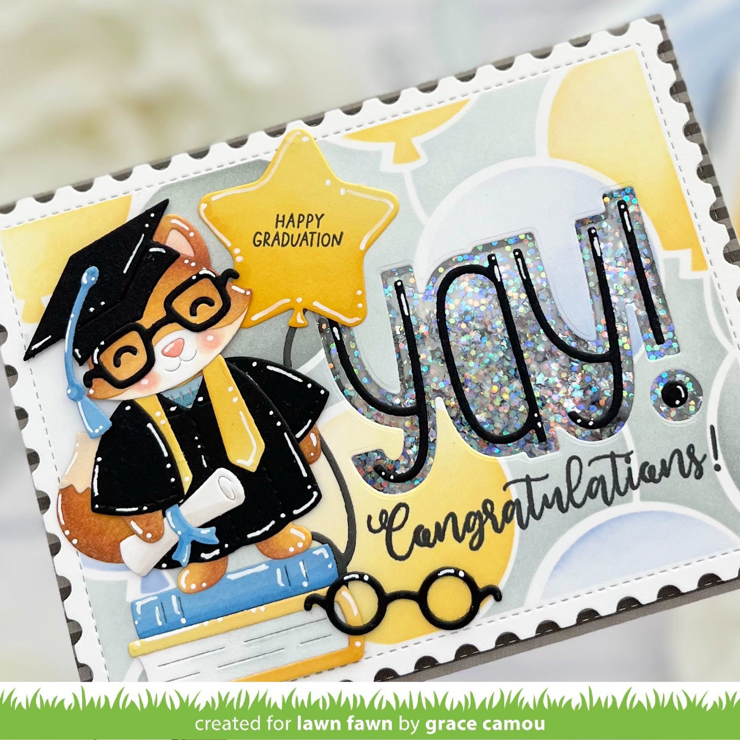 Lawn Fawn - Build-A-Critter Graduation Accessories