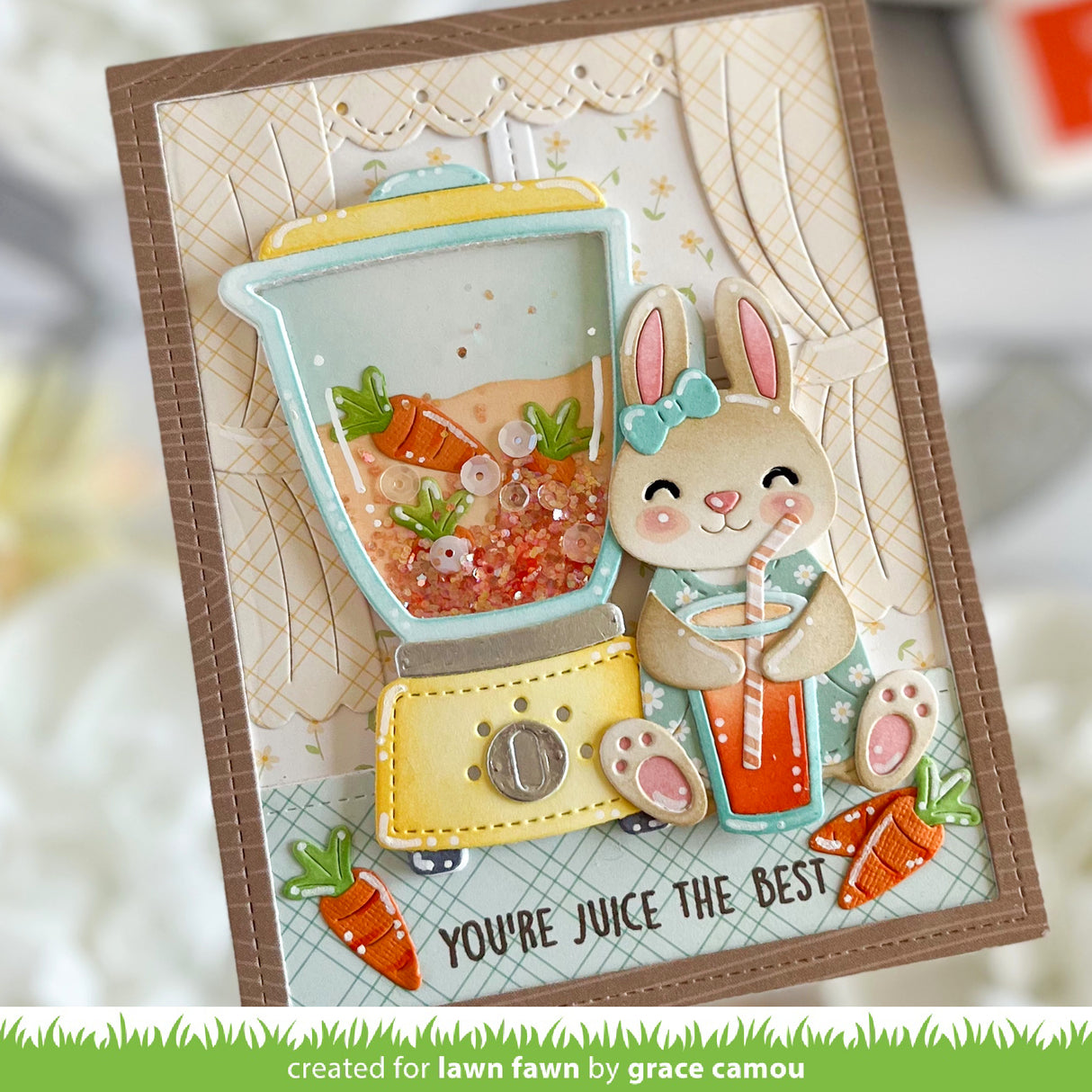 Lawn Fawn - Treat Cart Sentiment Add-On: Smoothies 'N Juice
