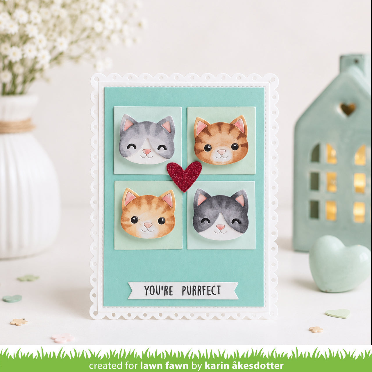 Lawn Fawn - Henry'S Build-A-Sentiment: Cat