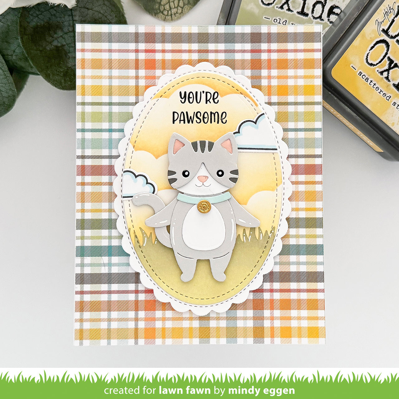 Lawn Fawn - Henry'S Build-A-Sentiment: Cat