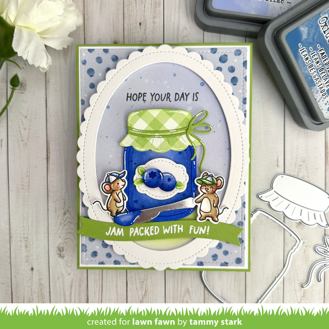 Lawn Fawn - Build-A-Drink Mason Jar Jam And Honey Add-On