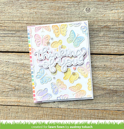 Lawn Fawn - Butterfly Background Stencils (2pcs)