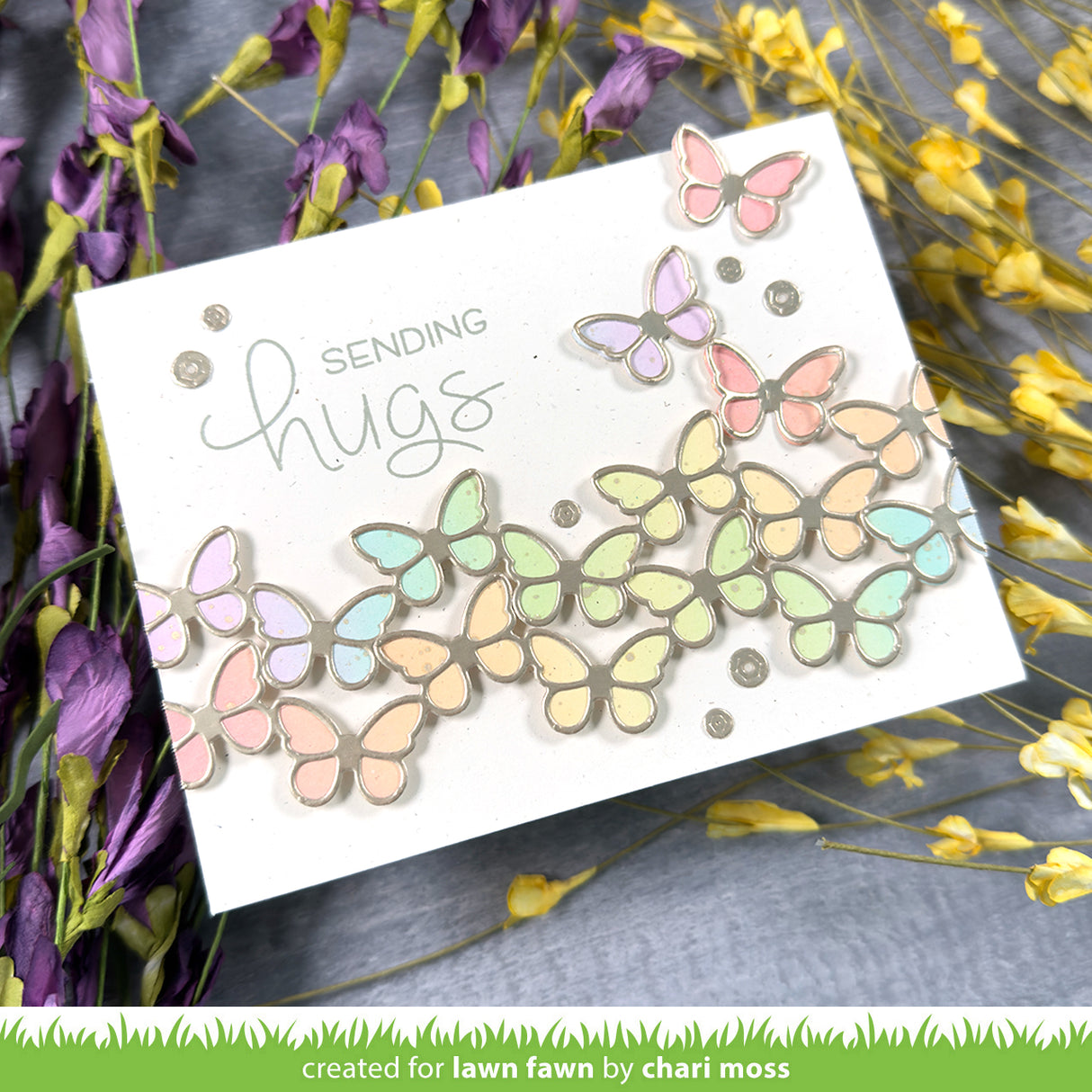 Lawn Fawn - Butterfly Border