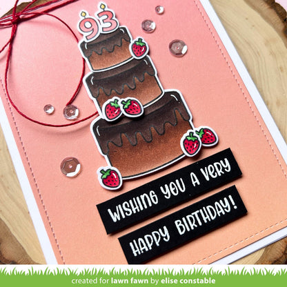 Lawn Fawn - Henry's Build-A-Sentiment: Birthday