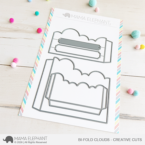 Mama Elephant - Bi-Fold Clouds - Creative Cuts