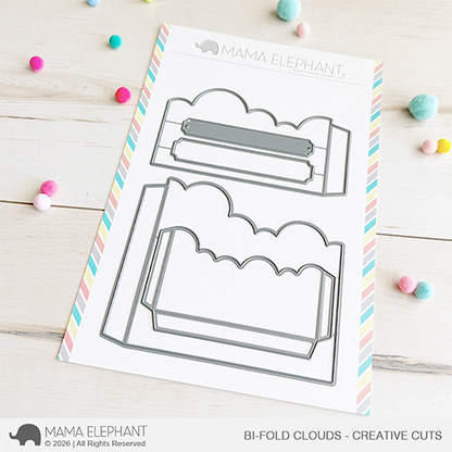 Mama Elephant - Bi-Fold Clouds - Creative Cuts