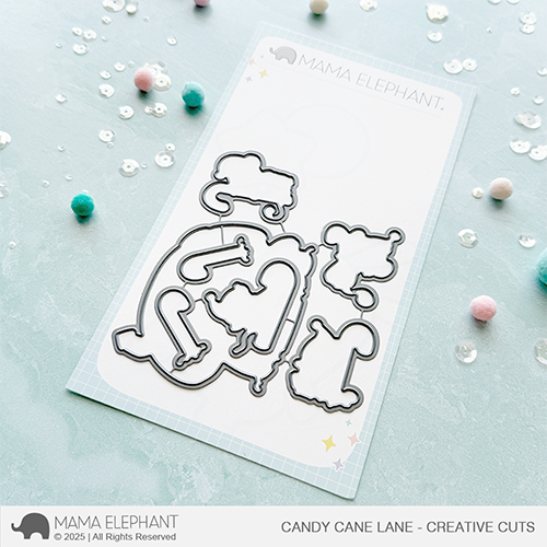 Mama Elephant - Candy Cane Lane - Creative Cuts