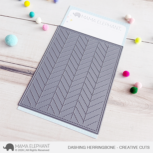 Mama Elephant - Dashing Herringbone - Creative Cuts
