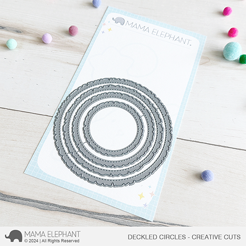 Mama Elephant - Deckled Circles - Creative Cuts