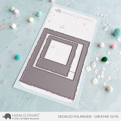 Mama Elephant - Deckled Polaroids - Creative Cuts