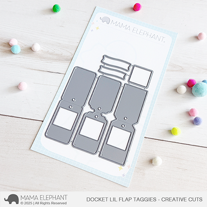 Mama Elephant - Docket Lil Flap Taggies - Creative Cuts