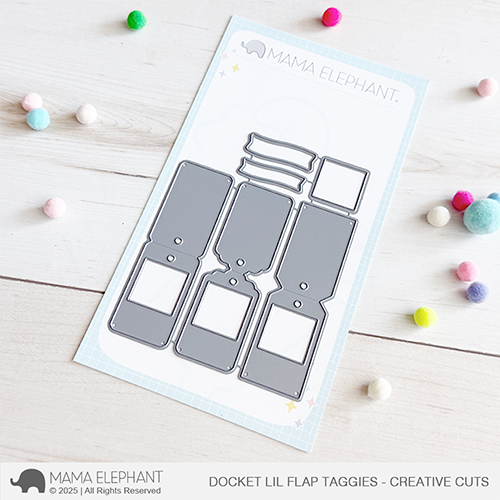 Mama Elephant - Docket Lil Flap Taggies - Creative Cuts